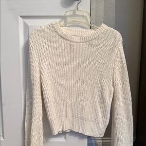 Express Cream Crew Neck Sweater